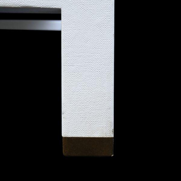 Rectangular Linen Wrapped Coffee Table For Sale - Image 4 of 5