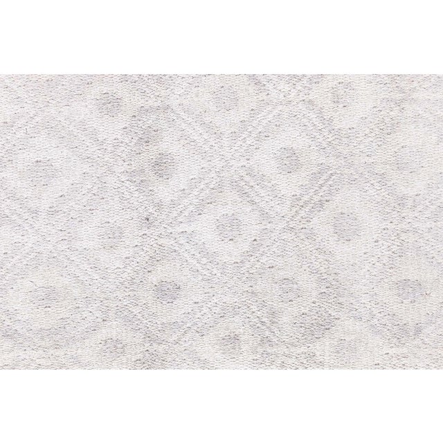 Textile Mid-20th Century Indian Light Beige Handmade Cotton Runner For Sale - Image 7 of 10