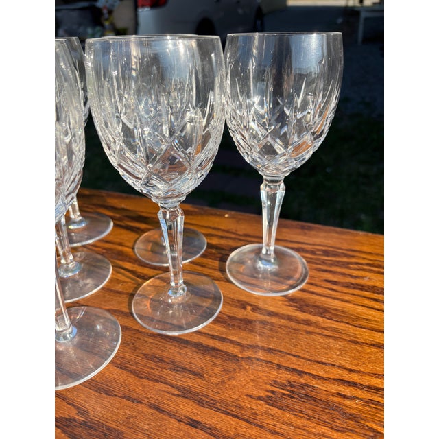 1990s Lady Anne Water Goblets - Set of 6 For Sale - Image 4 of 5