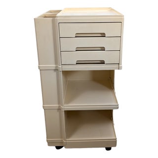 Vintage Cream-Colored Plastic Trolley by Neolt Italia, 1970s For Sale