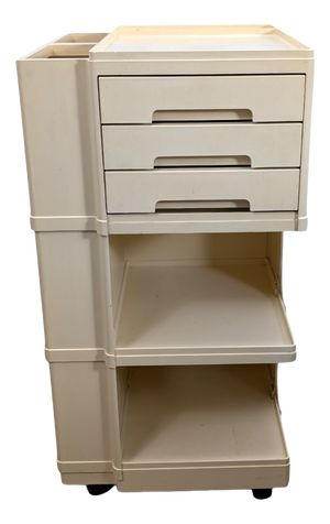Vintage Cream-Colored Plastic Trolley by Neolt Italia, 1970s