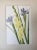 Vintage original watercolor painting floral of Iris and Gladiolas signed lower right in initials JD for Janet Delonga...