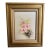 Original Pink & White Floral Still Life Oil Painting in Ornate Gilt Frame – Romantic European Style For Sale