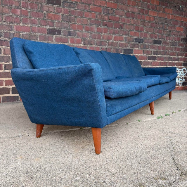 Folke Ohlsson for Dux Sofa 4 Seater 96” Danish Midcentury Modern For Sale In Cleveland - Image 6 of 11