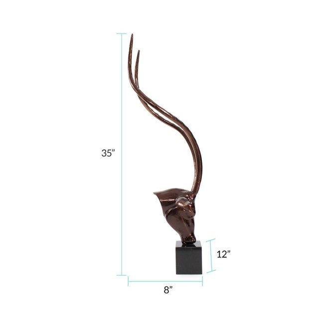 Kisumu Antelope Sculpture For Sale - Image 10 of 11