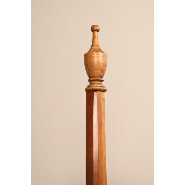 Custom Quality Solid Cherry Queen Size Poster Bed For Sale - Image 10 of 18