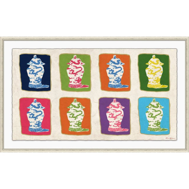 Contemporary Dragon Jars, Multi By Dana Gibson, Framed Art Print For Sale - Image 3 of 3
