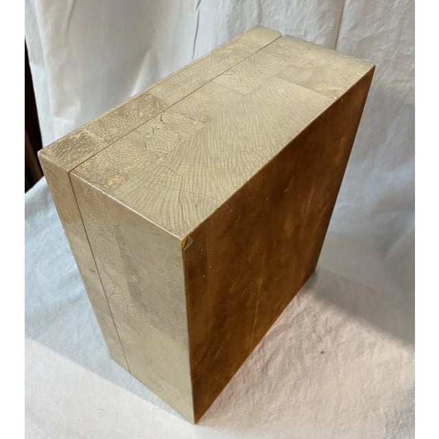 Wood Vintage Hand Made European Import Humidor For Sale - Image 7 of 10