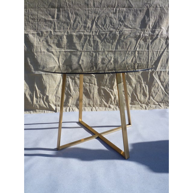 1990s Smoked Glass Dining Table, 1990s For Sale - Image 5 of 6