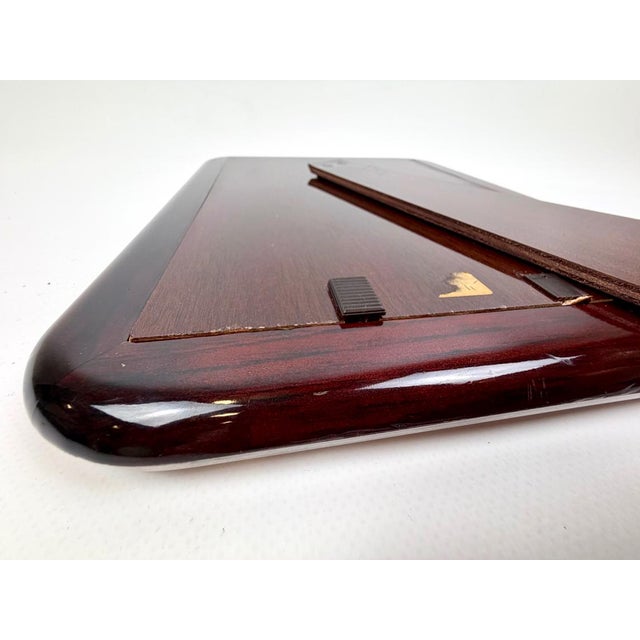 Art Deco Italian Silver Plate and Mahogany Picture Frame by Gino Bicchielli, 1950s For Sale - Image 9 of 11