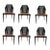 Cane Dining Side Chair by Kara Mann for Baker Milling Road Set of 6 For Sale