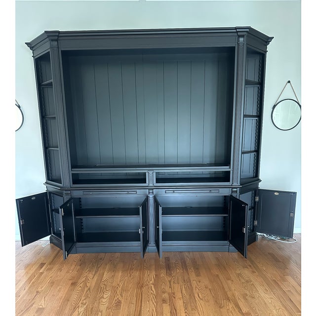 Traditional Arhaus Athens Media Unit & Bookcase For Sale - Image 3 of 5