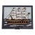 Antique Sailor Wool Art in Navy Wood Frame For Sale