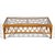 Contemporary McGuire Rattan Coffee Table with Glass Top For Sale - Image 3 of 9