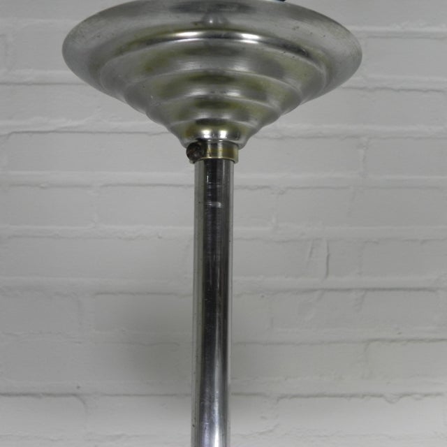 Art Deco Pendant Lamp with Glass Disc, 1930s For Sale - Image 6 of 14