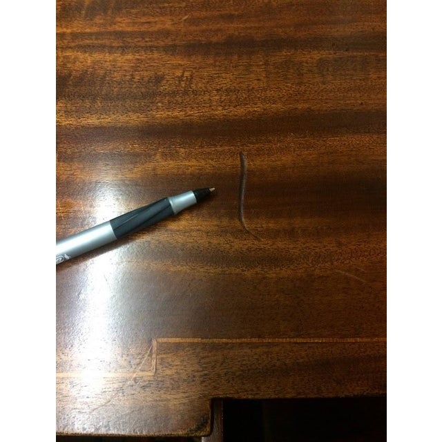 Item: Antique Mahogany Inlaid Buffet. Age & Condition: Circa 1910. Good, however, the buffet appears to have had a...