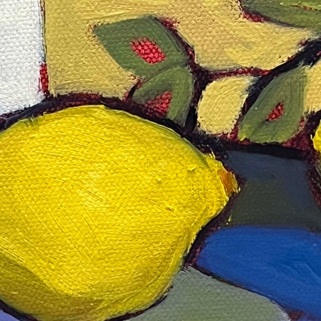 Contemporary "Citrus and Sunshine" Contemporary Still Life With Lemons For Sale - Image 3 of 9