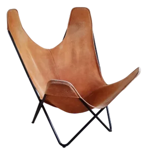 Leather Butterfly Chair, 1970s