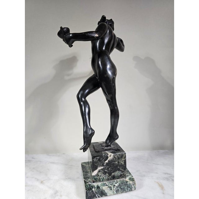 Metal Classic Bronze Sculpture Maiden of Ancient Greece by Luigi De Luca, 1880s For Sale - Image 7 of 16