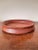Vintage Rustic Pine Wood Low Bowl For Sale - Image 4 of 7