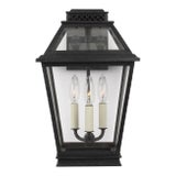 Chapman & Myers by Visual Comfort Studio Falmouth Medium Outdoor Wall Lantern, Slate Gray For Sale