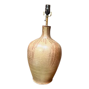 1960s Style Wishon Harrell Stoneware Table Lamp Art Pottery