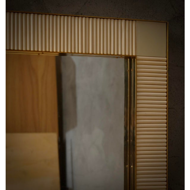 Mid-Century Console Wall Mirror in Murano Glass and Brass, 2000 For Sale - Image 6 of 10