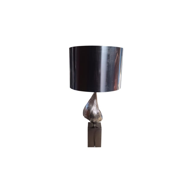 1960s Bronze Seashell Lamp from Maison Charles, 1960s For Sale - Image 5 of 11