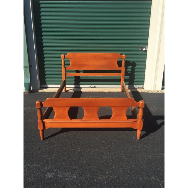 Wood 1940s Cushman Colonial Full Bedframe For Sale - Image 7 of 7