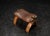 Brown Moroccan Camel Saddle Stool in Stained Wood with Brass and Leather, 1980s For Sale - Image 8 of 18