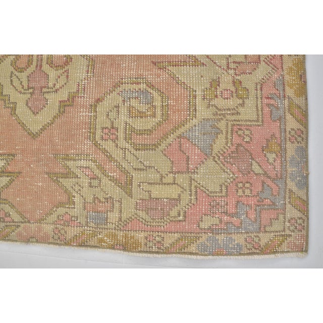 1950s Oushak Anatolian Floral Carpet For Sale - Image 10 of 10