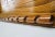 Wood Vintage Handcrafted Wood Bar Tray With Pyrography Sailing Ship For Sale - Image 7 of 8