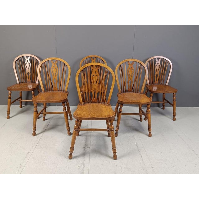 Vintage Dining Chairs from Ercol, 1950s, Set of 6 For Sale - Image 9 of 9