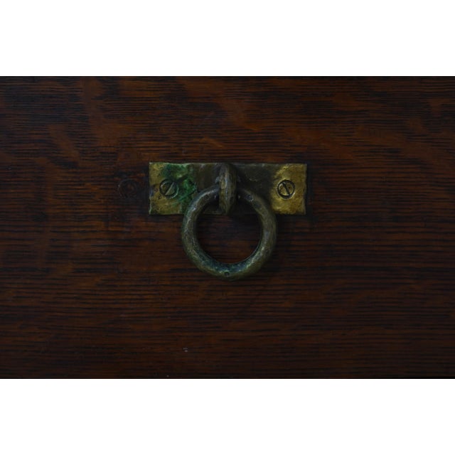 Antique Limbert Style Mission Oak Sideboard W. Mirror For Sale - Image 10 of 18