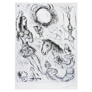 Les Danseurs à la Lune - Original Etching by Marc Chagall - 1967 1967 For Sale