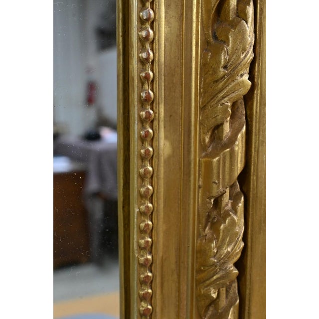 Mid-19th Century Louis XVI Golden Mirror For Sale - Image 15 of 18