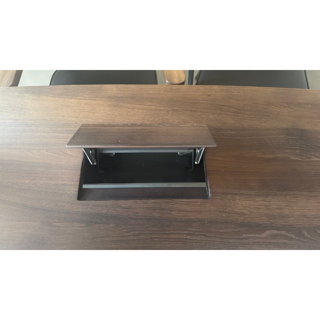 Metal Presidence Executive Desk with Executive Chairs from Jean Prouvé, Set of 4 For Sale - Image 7 of 18