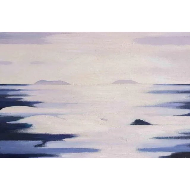 1980s Gino Guida, The Islands, Oil Painting, 1980s For Sale - Image 5 of 5