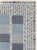 Vintage Inspired Swedish Kilim in blues, creams and gray