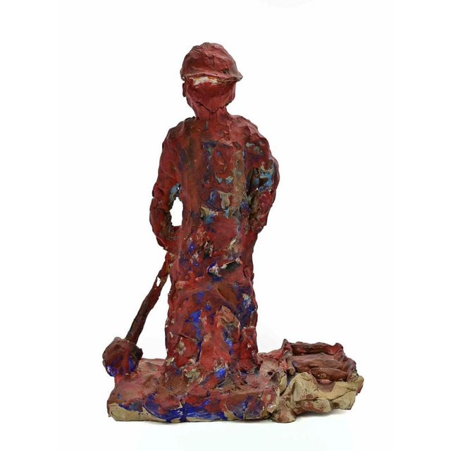 Painted terracotta sculpture realized by sirio pellegrini in 1960s. Good condition. Sirio pellegrini, born in rome on...