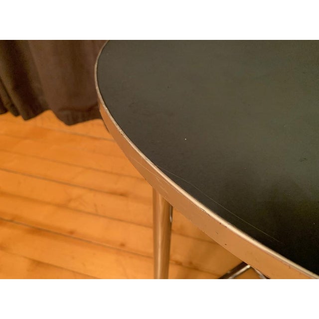 Olive Vintage Bauhaus Table from Mauser Werke Waldeck, 1950s For Sale - Image 8 of 14