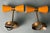 Early 21st Century Stilnovo Style Pair of Italian Wall Sconces in Lacquered Metal and Brass For Sale - Image 5 of 12
