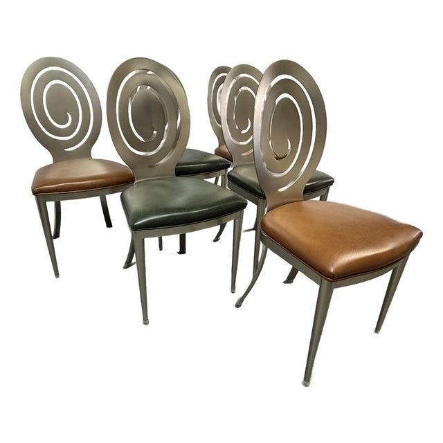Ethan Allen Radius Dining Side Chairs, Set of Six For Sale