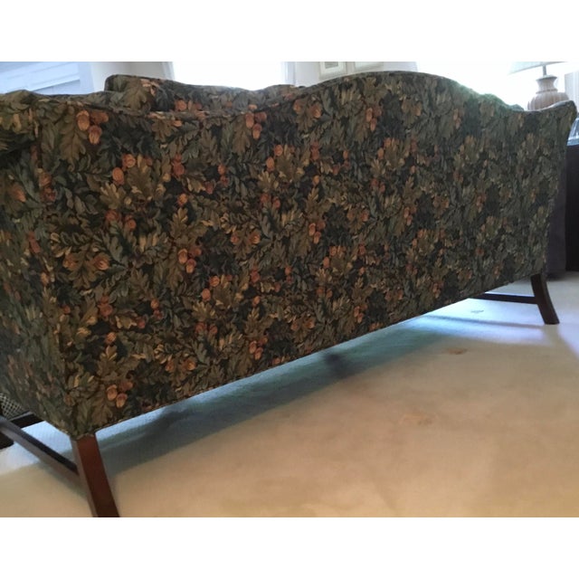 Chippendale 1990s Hickory Chair Custom James River Plantation Collection Traditional Chippendale Camelback Tapestry Sofa For Sale - Image 3 of 8