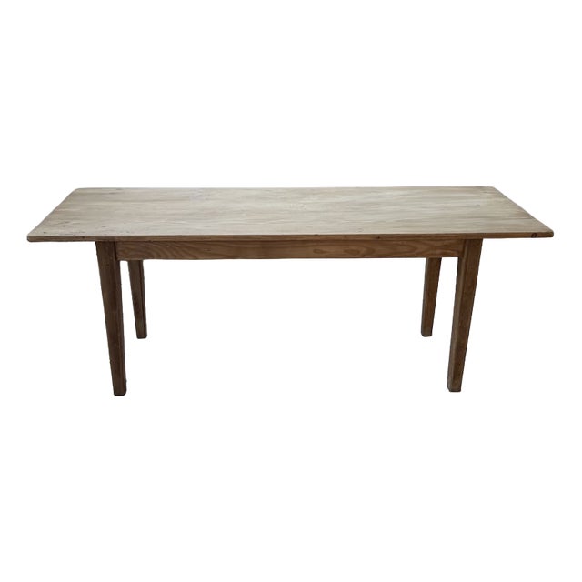 Pine and Oak Farmhouse Table, 1950s For Sale