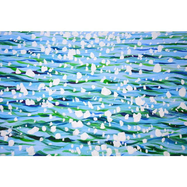 Glare on the Water 10. Original Modern Hand Painting For Sale - Image 4 of 11