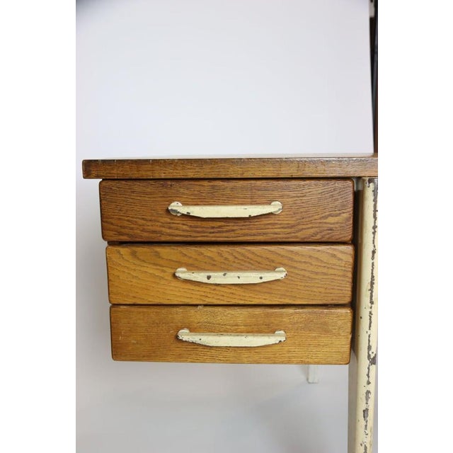 Brown BS Standard Desk by Jean Prouvé, 1940s For Sale - Image 8 of 14