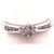 Metal 14 Karat White Gold Semi Mount Diamond Engagement Fashion Ring 0.53 TDW, Size 6.75 For Sale - Image 7 of 10