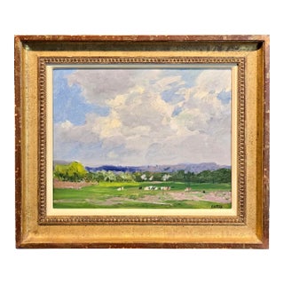 Edward Henry Potthast - Pastoral Landscape - Oil Painting c.1910s For Sale