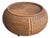 1950s-60s Midcentury Wicker Sphere Coffee Table / Storage Ottoman For Sale